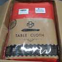 BRILLMAX 6 Pack Red Round Tablecloths 108 Inch - Circle Bulk Linen Polyester Fabric Washable Table Cloth Cover for Wedding Reception Banquet Birthday Party Buffet Restaurant