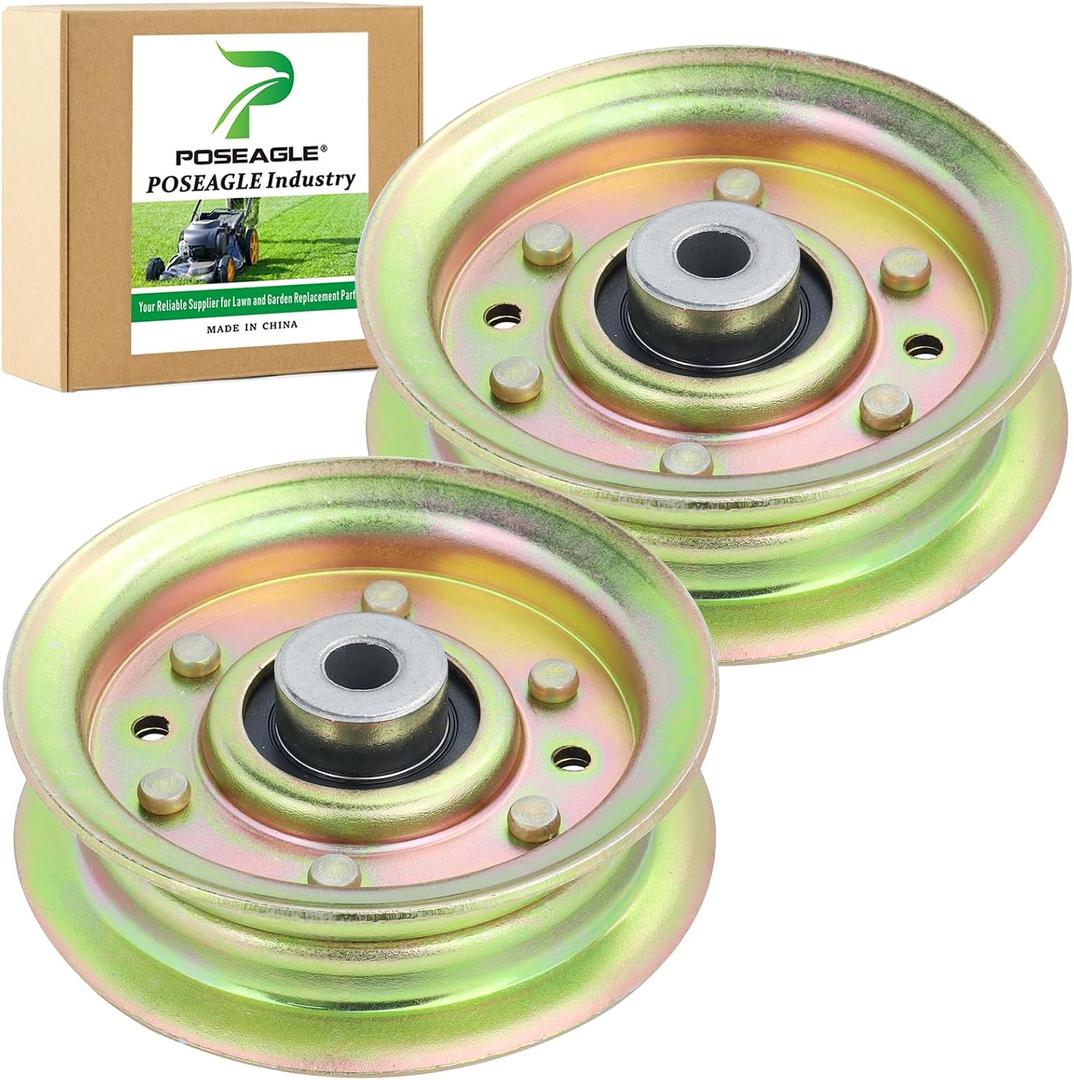2 Pack 532165888 Idler Pulley Replaces 532131494 597025001 532173437 532173438 532155191 Craftsman 131494 165888 173438 155191 for Craftsman 42" LT1000 Husqvarna YTH18542 Mowers
