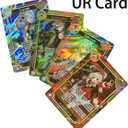 60PCS TCG Deck Cards,55PCS Ultra Rare Card and 5Pcs Random UTR with Gilded Text English Version TCG Collection Kamisato Ayaka ZhongLI, Collectible,Best Gift, 8.8 cm x 6.3 cm