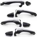 8Pcs Front Rear Exterior Outer Door Handle Chrome Black 1Set for Kia Optima 2011 2012 2013 2014 2015