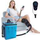 NEWGO Cold Therapy Machine with Programmable Timer for Knee & Shoulder After Replacement Surgery, Lightweight Ice Machine Compression Pad with Quiet Pump for Swelling, Injuries, Joint Pain, Arthritis