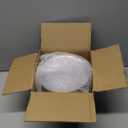 Rubtlamp 100 Pcs Clear Gold Plastic Plates, Hammered Party Plates, Clear Disposable Dessert Plates,Clear Gold Plates 7 Inch, Gold Plastic Dessert Plates Disposable For All Occasions