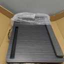 Lap Desk with Soft Cushion Portable Laptop Desk for Bed, Couch & Home Office, Removable Mouse Pad & Anti-Slip Strip for 17 inch Laptop (Large, Wood and Black) (Black)
