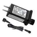 24V 0.25A LED Controller with Extension Cord, Replacement Model JT-DC240V025-C Class 2 Power Supply IP44 LED Light Controller Low Voltage Transformer for Halloween Christmas Holiday String Light
