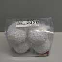 4.25" Christmas Ball Ornaments 4pc Set White Shatterproof Christmas Decorations Tree Balls for Xmas Trees Wedding Party Holiday Decorations Tabletop Small Trees Decoration (White)