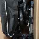 Medline Durable Folding Steel Transport Wheelchair with Swing-Away Footrests, 19-Inch Seat Width, Black Frame, Black Upholstery