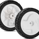 105-1814 Front Wheels for Toro Mower 20005 20017, 8" Drive Wheel Assembly for Toro 22" Recycler, Lawn Mower Wheel Replaces for Toro 105-1814 14424 Front/Rear Wheel 8" 3/4" 1/2" (Set of 2)