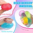 16Pack Mini Gumdrop Stress Balls , Textured Memory Gel Soft Stress BallStress Relief Squeeze Ball for Adults Kids, Squishy Toys Bulk for Party Favors Gifts, Desk Toy and Prize, 1.7 Inches