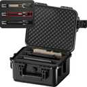 TSA Approved Gun Case for Multiple Pistols & Magazines, Lockable Waterproof Hard Pistol Case with Pre-Cut Foam, Heavy-Duty Handgun Carrying Box,Air Travel & Range