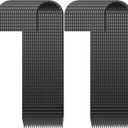 Rebar Stakes 16 inch, Heavy Duty J Hook Ground Stakes, 5/16 inch Curved Steel Tent Stakes Anti Rust Ground Anchors for Chain Link Wire Fencing, Pack of 40, Black