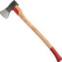 Forest Felling Axe for Tree Cutting - 31 German-Made Maul with Ash Handle and Steel Wedge Blade - Heavy-Duty Tree Felling and Wood Splitting Forestry Tools and Bushcraft Gear by Kings County Tools