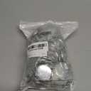 300 Pieces Blank Button Making Supplies Round Badge Parts Metal Pin Badge Kit for Button Maker Machine, Including Metal Shells Back Cover and Clear Film(1.46 Inch,Silver)