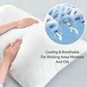 BEDELITE Body Pillow Cover, Rayon Made from Bamboo, Cooling Body Pillow Pillowcase for Hot Sleepers and Night Sweats, Breathable & Silky Soft Full Long Pillow Case Cover (White, 20x54 Inches)