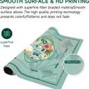 Deyimmei Neoprene Mahjong Mat for Table 31.5"x31.5" - Non-Slip, Noise Reduction Cover with Storage Pockets, American Rules & Crease-Free Rolled Shipping (Tropical Bloom)