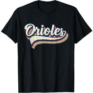 Classic Vintage Retro Gprahic Orioles T-Shirt, S