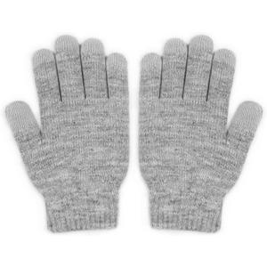 Moshi Digits Winter Gloves Touchscreen, Size S (22-23.5cm/ 8.6"-9.2"), Light Gray