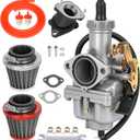YOXUFA PZ27 Carburetor Kit Replacement for TaoTao Apollo 125cc 150cc 200cc 250cc ATV Dirt Pit Bike Go Kart 4 Stroke Zongshen TRX200 Gio Sunl Viper Lifan Chinese Quad 4 Wheeler Parts