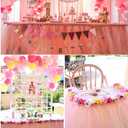Tulle Fabric Roll, 6 by 200 Yards (600FT) Tulle Organza Fabric Spool for DIY Tutu Skirt Baby Shower Decor Wedding Backdrop Crafts Birthday Party Supplies (Pink)