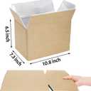 ZAVOOS 12 Pack Insulated Shipping Box, 10.8'' x 7.3'' x 6.5'' Cold Shipping Boxes with Aluminium Foil Liner for Hot Frozen Food, Small Reusable Foil Cooler Carton Moving Kits for Packing Mailing
