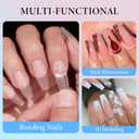 2 x INFELING Solid Gel Nail Gl ue - Nail G lue Gel for Nail Tip Press on Nails, Long Glue Lasting 28+ Days (Curing Needed), Super Strong Nail Glue for Nail Extension