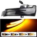 Hacreyatu Dynamic Led Side Mirror Sequential Turn Signal Lights For Mercedes Benz A/B/C/E/S/CLA/GLA/GLK/CLS Class W176 W246 W204 W212 X156 C250 C300 C350+ (Yellow)