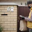 2 x Thank You Delivery Drivers Sign for House, Front Door Thank You Sign for Indoor/Outdoor Home, Office or Business Use, 4" x 5" (with Strong Adhesive Tape) - PMB020 Multicolor