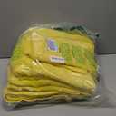 Qute Home 4-Piece Bath Towels Set, 100% Turkish Cotton Premium Quality Towels for Bathroom, Quick Dry Soft and Absorbent Turkish Towel, Set Includes 4 Bath Towels (Yellow)