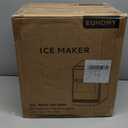 EUHOMY Crescent Ice Makers Countertop, 35Lbs/24H, 16Pcs in 12Mins, Auto Deep Cleaning, Timer, Portable Crescent Ice Maker Countertop with Crystal-Clear Ice Cubes for Home/Office/Party