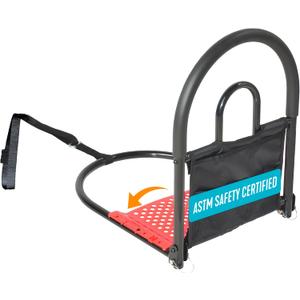 Stander Bed Rail Advantage Traveler, Bariatric Foldable Railing with Pouch for Adults, Seniors, and Elderly, Portable Travel Safety Bedrail with Padded Handle, ASTM Safety Approved Guardrail