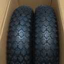 Upgrade 4.80/4.00-8 Tire and Inner Tube Set - Thick Replacement Pneumatic Rubber Wheelbarrow Tire - Wheel Barrow Wheels and Tires for Hand Truck Garden Cart 2-Pack