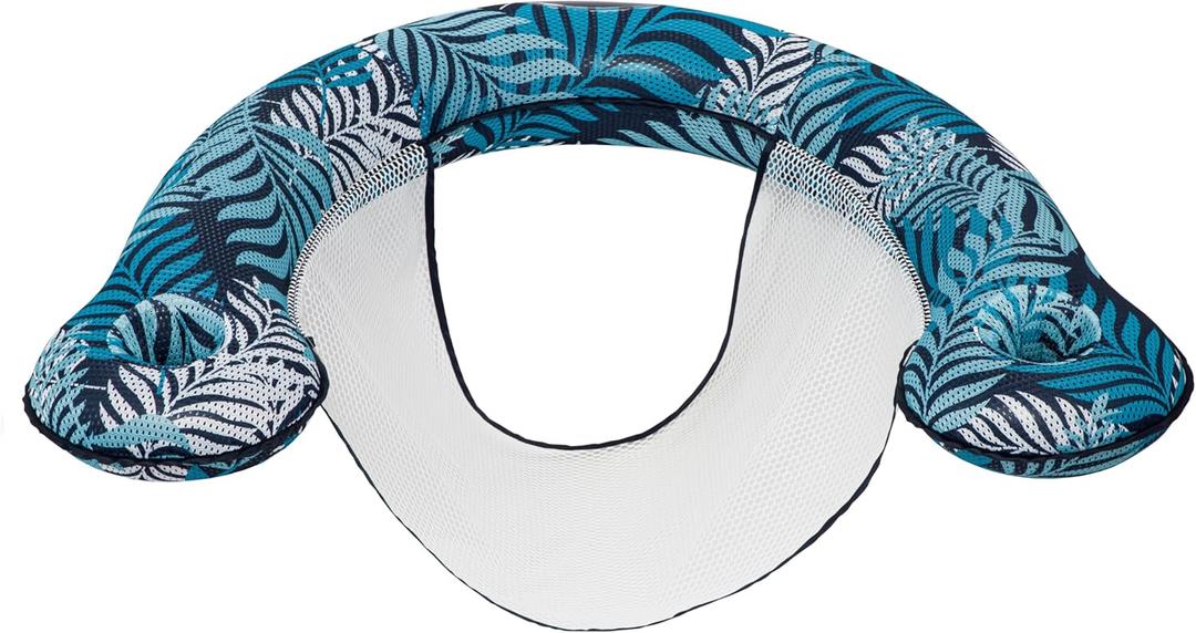 New Aqua Luxury Pool Noodle Chair Float with Adjustable Seat and Two Cup Holders – Blue Fern