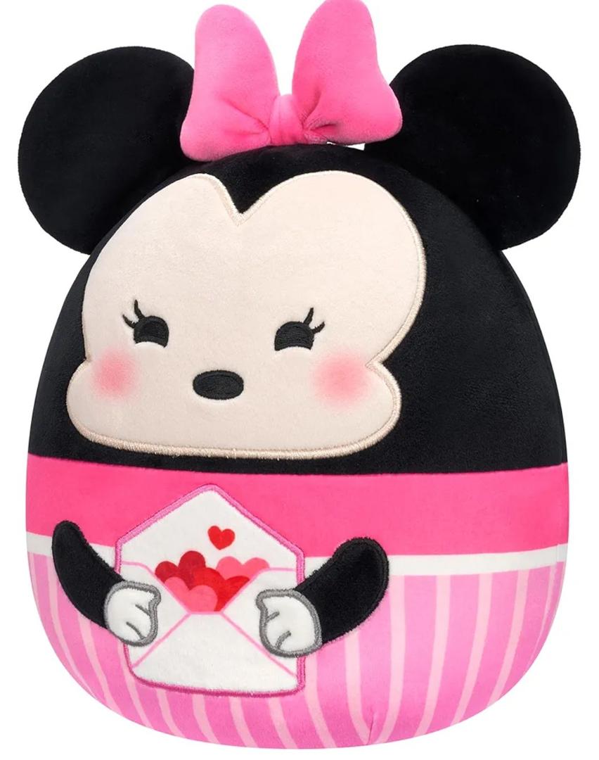 SQUISHMALLOW 8INCH MINNIE WITH LOVE LETTER PLUSH
