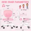 Ergonomic Kids Desk Chair 4-12, Adjust Height Children Study Computer Chair | Mesh Student Teen Task Gaming Chair | with Footrest & Flip-up Armrest & 360° Wheels | Children Office Chair for Boys Girls