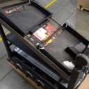 Char-Griller Flat Iron 4-Burner Propane Gas Flat-Top Griddle with Steel Griddle Top, Wind Guards and Instant-Ignition, 775 Cooking Square Inches in Black, Model E8936