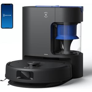 ECOVACS DEEBOT N20e Plus Robot Vacuum and Mop, 10000Pa Strong Suction, Self-Emptying Bagless Base, Tangle-Free Roller for Pet Hair, Smart Mapping, 300 Min Runtime, Alexa Compatible