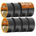JOAPRIL Butyl Joist Tape for Decking 2''×50', 8 Rolls Waterproof Deck Tape | Joist Tape, Waterproof and Anti-Corrosion Joists Deck Tape, Self Adhesive Flashing Joists Tape for Wood Decks Beams Roof