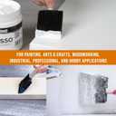 US Art Supply 3 inch Foam Sponge Wood Handle Paint Brush Set (Super Value Pack of 30 Brushes) - Lightweight, Durable and Great for Acrylics, Stains, Varnishes, Crafts, Art