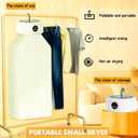 Travel Clothes Dryer, Portable Clothes Dryer for Travel For Business Trips, Travels, RVS, Apartments, etc. folding Dryer Can Be Used Regularly Without Worrying About Rainy And Cloudy Weather.