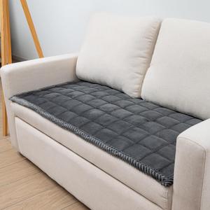 Couch Cover for Dogs Washable Pet Bed Fuzzy Pet Couch Covers Nonslip Couch Slipcover for Dogs, Kids, Pets Friendly Sofa Cover Loveseat Covers (Dark Gray, 21''x51''/Rectangular)