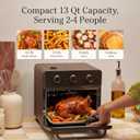 Our Place Wonder Oven | 6-in-1 Stainless Steel Air Fryer Toaster Oven Combo with Basket, Rack, Pan & Tray | Compact 13 QT Countertop Capacity - Toast, Roast, Bake, Reheat, Broil & Steam | Char, 13 Quarts