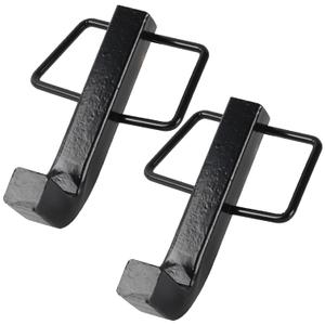 TonGass (Pack of 2, Black) Premium Snap L-Pins for Weight Distribution Hitches, 4 1/4" x 1 3/4" L-Pins with Integrated Snap Clips, Minimize Weight Distribution Hitch Noise, Zinc-Coated Heavy-Duty Steel