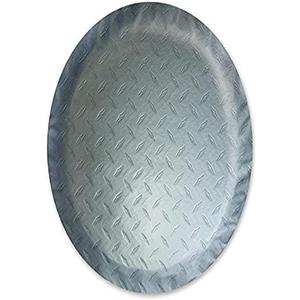 ADCO 9751 Silver Diamond Plated Steel Vinyl Spare Tire Cover A, (Fits 34" Diameter Wheel)