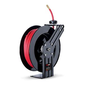 ReelWorks Air Hose Reel 3/8" Inch x 50' Foot Heavy Duty Industrial Max 300PSI Flex Hybrid Polymer Hose