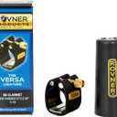 Rovner Ligature & Plastic Cap for Bb Clarinet - Versa Ligature for Hard Rubber Mouthpiece (V-1R)