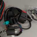 Complete Wiring Harness Kit Compatible with Tao tao Coolster 110cc 125cc Chinese ATV Quad 4 Wheeler 4 Stroke Parts with Ignition Coil Relay Solenoid Voltage Regulator CDI Box Stator Starter