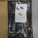 Cisily Sponge Holder for Kitchen Sink, Sink Caddy Organizer with High Brush Holder, Kitchen Countertop Organizers and Storage Essentials, Rustproof 304 Stainless Steel (Black with Towel Rack, 9.25)