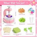 Glotrove Fabric Flower Bouquets Toys, Arts and Crafts for Kids Ages 6-8 8-12 Girls, DIY Craft Kits Gifts for Girls Birthday, Educational Toys for Building Your Flower Bouquet