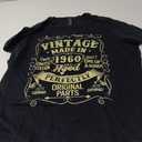 Vintage 1960 Made Or Born In 1960 Original Parts Birthday T-Shirt (2XL)
