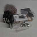 44 Pcs Baby Shower Prizes for Men with Flasks PU Leather Toiletry Bag Multi Tool Pen Bottle Opener Folding Knife Gift Bag Baby Shower Gifts Groom Game Prizes for Bachelor Party(Black)