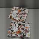 Mini Binders 5.5 x 8.5 Three Ring, 1 Inch Binder, Cute Flower Cover with Elastic Cord, School Binder, Recipe Binder, Fits Paper and Sheet Protectors, Junior Size, Bright Floral, 2 Pack